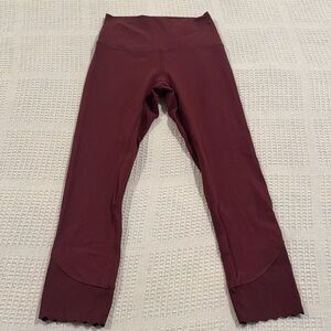Lululemon Athletica Burgundy Leggings
